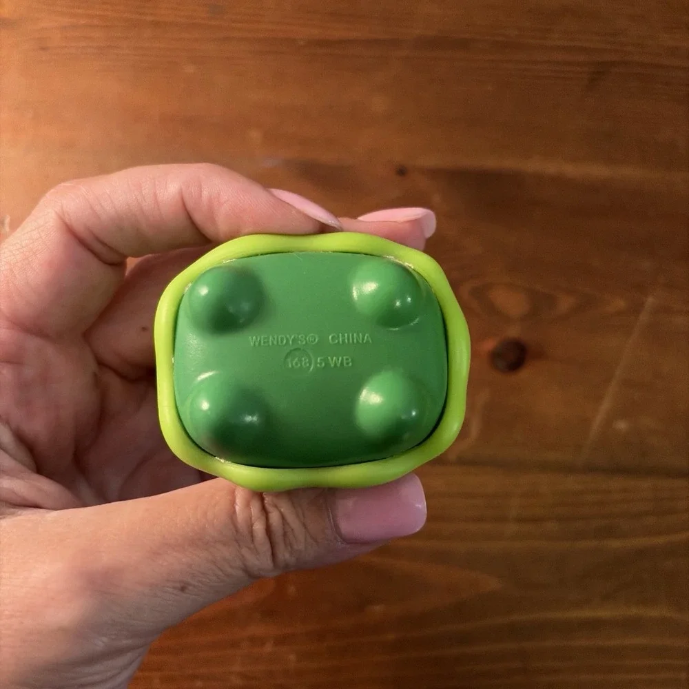 My Strange Pet Slime Cat Figure Neon Lime Green 2025 Wendy's Kids Meal Toy